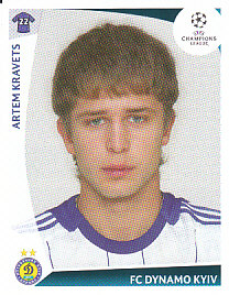 Artem Kravets Dynamo Kyiv samolepka UEFA Champions League 2009/10 #394